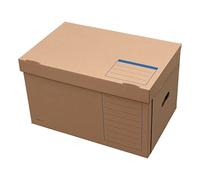 Elba 83538 - Contenitore Tric System, con coperchio, confezione da 10 pezzi, colore: marrone naturale