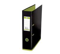 Elba A4+ MyColour Lever Arch File, 80 mm Spine, Black/Lime (1 Folder), Pack of 1