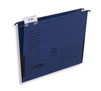 ELBA Borsa sospesa Chic, DIN A4, in cartone, con rane di lino, blu scuro, confezione da 25 pezzi
