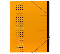 Elba Bürosysteme 42495GB - Raccoglitore a 7 scomparti, formato A4, 450 g/m², colore: Giallo