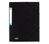 Elba - Cartellina portadocumenti Eurofolio Prestige in formato A4, colore: nero