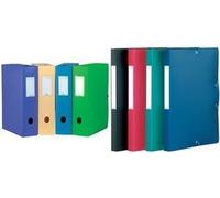 Elba Collecting Box Memphis, Riempimento altezza: 40 mm, Din A4 ordinato, da PP, resistenza: 0,7 mm, con etichettabile - 12 pez NEW
