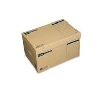 ELBA contenitore per archivio sistema tric con coperchio marrone naturale in robusto cartone ondulato con coperchio incernierat NEW