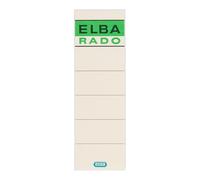Elba Confezione da 100 Etichette Adesive L80mm - Facili da Incollare - Misura 80mm - Colore Beige NEW