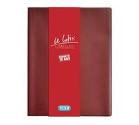 Elba Le Lutin-Cartella per riordinare (30 buste, formato A4, in PVC A4 Rojo granate