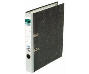 Elba Rado - Raccoglitore ad anelli, formato A4, effetto marmo nuvoloso, 1 pezzo, colore: grigio