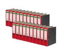 Elba Rado - Raccoglitore in marmo di nuvola, formato A4, larghezza 8 cm, 20 pezzi, colore: Rosso