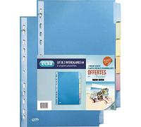 Elba - Set di 2 divisori 6 linguette A4 Colori assortiti