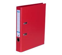 Elba Smart Pro Plus - Raccoglitore per documenti, formato A4, 5 cm, sottile, in plastica, colore: rosso, 1 pezzo