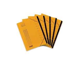 Elba Sorting File Chic, 12 Compartments, Carton Yellow