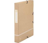 Elba Touareg 100200413 - Lotto di 10 scatole per raccoglitori con elastico, in cartone, colore: naturale