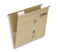 Elba Vertic 1/85443 - Cartelle sospese, 250 x 318 x 6 mm, 230 g/m², confezione da 25 pezzi, colore: marrone naturale