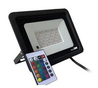 Elbat Faretto Led RGB 50W - Telecomando - IP65 - Ideale per esterno