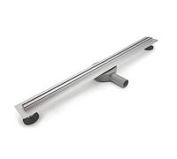 Elbe Canaletta Scarico per Doccia 60cm, Canalina Doccia, in Acciaio Inox Piletta Drenaggio, sifone con antiodore, Dimensioni 60 - 80 cm, Scarico per Bagno, Doccia Molto Piatto, Set Completo RN-K060IS
