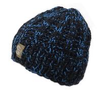 ELBEC | Dolomites Bro - Berretto Fatto a Mano nelle Dolomiti Lana Merinos e Alpaca 100% Italiana di Altissima qualità Adatto a Temperature -20°C / +10°C Bi-Colore Turchese/Nero Taglia Unica
