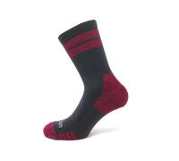ELBEC | Hybrid - Calza Running e Trail in Lana Merinos Organica 52% Leggera e Sottile Compressione con Rinforzo Antiveschica Traspirante Antiodore Made in Dolomiti Taglia L Magenta/Antracite