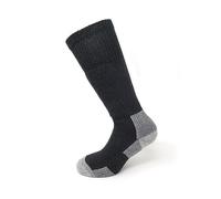 ELBEC | Mountaineering Nature - Calze Alte in Lana Merinos Massimo Confort e Calore a Temperature Estreme Rinforzate Traspiranti e Antivescica Made in Dolomiti Taglia S Nero/Grigio