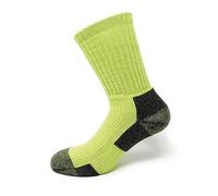 ELBEC | Trekking Light Tech - Performance e Comfort Termoregolante per l'Outdoor Calza da Trekking Rinforzata in Lana Merinos 50% Antivescica e Antiodore Made in Dolomiti Taglia S Verde/Grigio