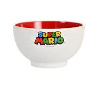 Elbenwald Ciotola per cereali - Minecraft e Super Mario Multifabig in ceramica (Super Mario - Logo)
