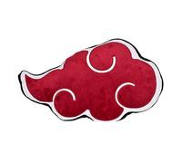 Elbenwald Cuscino Naruto Shippuden con simbolo Akatsuki, 52 x 29 x 11,5 cm, morbido cuscino decorativo per fan degli anime, unisex, rosso