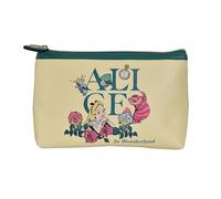 Elbenwald Disney - Borsa cosmetica Lilo & Stitch, Alice nel paese delle meraviglie e Winnie Puuh, spaziosa tasca interna e fodera interna stampata, multicolore, Alice nel paese delle merav, moderno