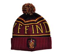 Elbenwald Harry Potter Cappello Inverno in Grifondoro Cappotti Cappotti Design con Bommel Taglia Unica per Gli Uomini Bambini Rossi Bianco Rosso