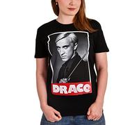 Elbenwald Harry Potter Draco Malfoy T -Shirt con Lettere Serpeverde Uomini Uomini Cotone - s