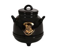 Elbenwald Harry Potter Hogwarts - Barattolo per biscotti a forma di stemma di Hogwarts, in ceramica, colore: Nero