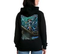 Elbenwald Iron Maiden x Magic: The Gathering - T-shirt + Hoodies Crossover Unisex Cotone Nero, Felpa con cappuccio - Magic Captain N´ghathrod, XL