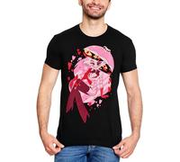 Elbenwald Maglietta con stampa frontale per gli appassionati di Hazbin Hotel - Uomo Donna Unisex - Cotone, Angel Dust, S
