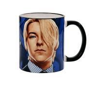 Elbenwald One Piece Tazza con Sanji Don't Start A Fight, If You Can't End It! Scritta, Tazza da caffè con manico, unisex, 320 ml, in ceramica, blu