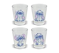 Elbenwald - Set di 4 bicchieri con il Signore degli anelli, Harry Potter, Lilo & Stitch e più di 230 ml, altezza 9 cm, per i fan (Lilo & Stitch)