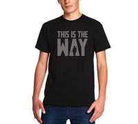 Elbenwald Star Wars T-shirt e felpe con cappuccio con This is The Way Print per uomo donna unisex cotone, Maglietta The Way, XL