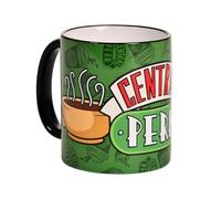 Elbenwald Tazza Friends con logo Central Perk 320 ml per uomo donna unisex in ceramica verde