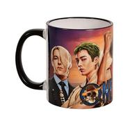 Elbenwald Tazza One Piece con Equipaggio e Motivo del Logo della Serie Live-Action - Tazza da Caffè con Manico - per Uomini Donne Unisex 320 ml - Ceramica - Multicolore