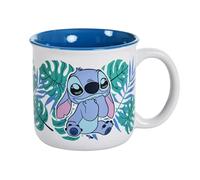 Elbenwald Tazze, motivi come Hello Kitty and Friends con My Melody e Cinnamoroll e Lilo & Stitch, 400 ml, in ceramica bianca (Lilo & Stitch - Stitch Aloha)