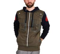Elbenwalld Naruto - Kakashi Hatake Felpa con cappuccio vari disegni Uomo Donna Multicolore Cotone, Vestito Kakashi, S