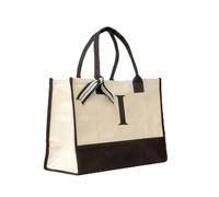 Elberfelder Leinen Borsa per canva personalizzata l idea regalo l con fondo robusto l con monogramma l Tote Bag l Borsa l Borsa l Borsa l Oeko-Tex Standard 100 l Borsa della spesa l 100% cotone, i,
