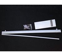 Elbersdrucke Binario per tende a pannello e aste per tende con velcro interno e ruote premontate, supporto con testa scorrevole e profilo di contrappeso, larghezza 60 cm 193386