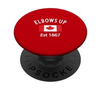 Elbows Up Canada Est 1867 Il Canada non è in vendita orgoglioso PopSockets PopGrip Adesivo