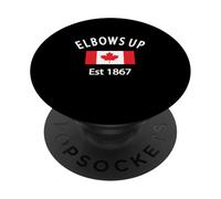 Elbows Up Canada Est 1867 Il Canada non è in vendita orgoglioso PopSockets PopGrip Adesivo