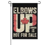 Elbows Up Canada Is Not For Sales Bandiera Da Giardino Decorative Bandiera Da Esterno Moda Bandiere Da Cortile Per Dormitorio Patio Prato 30X45cm