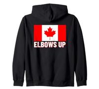Elbows Up Canada Proud Canadian Patriotic Uomini Donne Bambini Felpa con Cappuccio