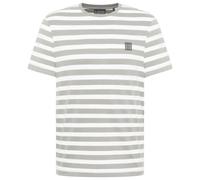 ELBSAND - Noe - T-shirt M grigio/bianco