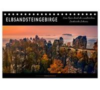Elbsandsteingebirge - eine Reise durch die wunderschöne Sächsische Schweiz (Tischkalender 2026 DIN A5 quer), CALVENDO Monatskalender: Wunderschöne ... Landschaft mit bizarren Felsformationen.