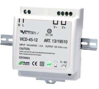 ELC ALIMENTATORE INDUSTRIALE SWITCHING DIN 45W 12V 1 OUT