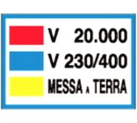 ELC CARTELLO MESSA A TERRA 20000 V