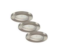 ELC Delfan LED incasso da bagno, 3 pezzi, argento ELC