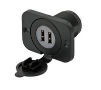 ELC DOPPIA PRESA USB PANNELLO USCITA 5V 2.1A INGRESSO 12/24V