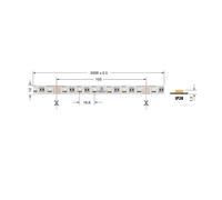 ELC STRISCIA LED 19.2W/ MT 24V RGBW IP20 SERIE LEONARDO LED 5050 5M